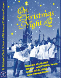 poster St. Michaels's Choir School 06 Concert